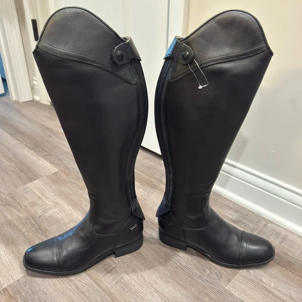 Ariat Kinsley Dress Tall Riding Black Leather Boots - Picture 10 of 14